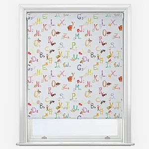 Sonova Studio Farm Alphabet White Roller Blind