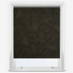 Sonova Studio Kaleidoscope Leaves Charcoal Roller Blind