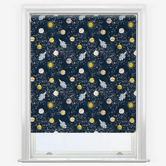 Sonova Studio Spacecraft Midnight Blue Roller Blind