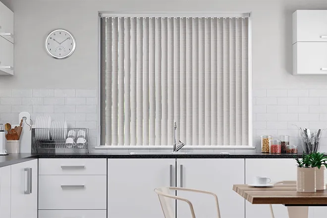 Vito Cream - Textured Rigid Pvc Vertical Blind