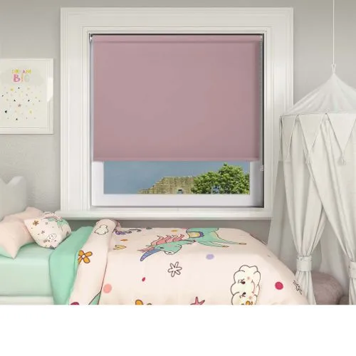 Bedtime Pastel Pink Roller Blind