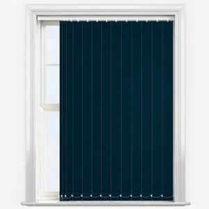 Deluxe Plain Azure Vertical Blind