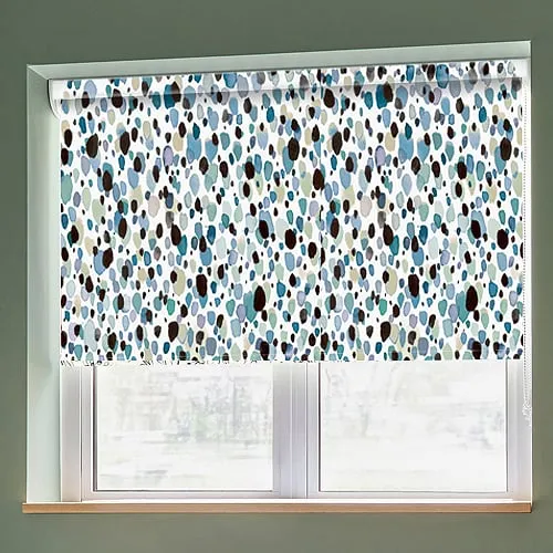 Vinnie Blue Grip Fit Roller Blinds