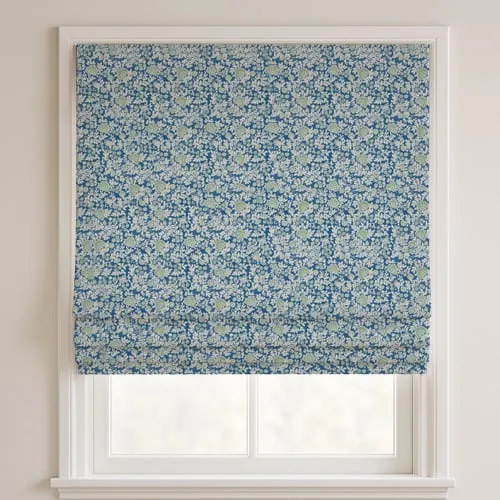 Rosalee Wedgewood Deluxe Roman Blinds