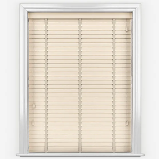 Bamboo Sandstone With Alabaster Tapes Wooden Venetian Blinds