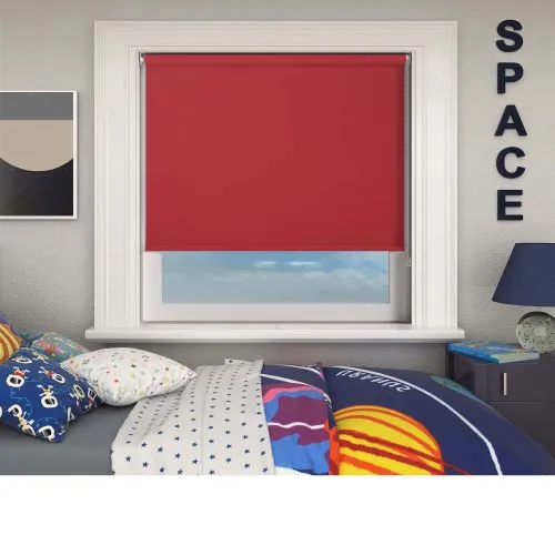 Bedtime Bright Red Roller Blind