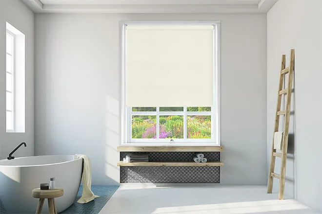 Nicole Cream - Waterproof Blackout Roller Blind