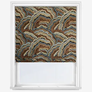 Casamance Annella Orange Fauve Roman Blind