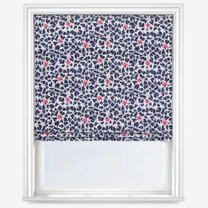 Cath Kidston Marble Hearts Blue Roman Blind