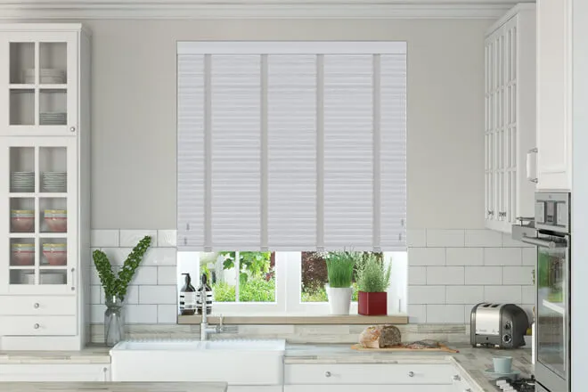 Charisma Grey Driftwood Fine Grain - Faux Wooden Blind Lunar Tape