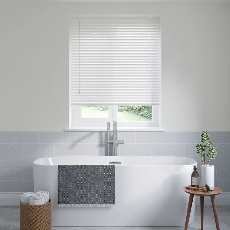 Gloss White Venetian Blinds 25mm