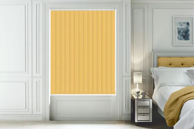 Ibiza Yellow - Blackout Vertical Blind