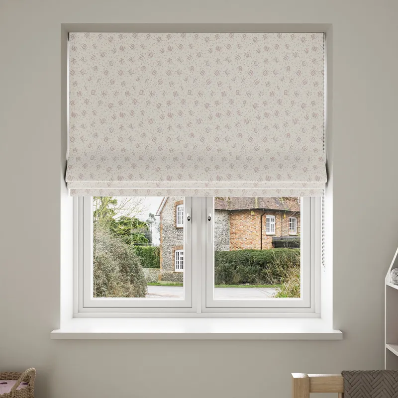 Laura Ashley A'hoy Alphabet Blush Blinds Uk