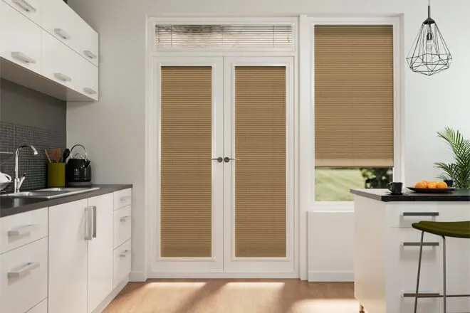 Precision Light Oak Wood - 25mm Slat Venetian Perfect Fit Blind