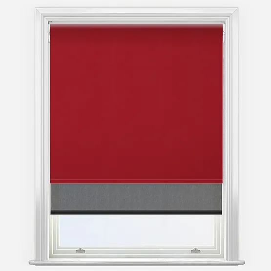Double Roller Aqualuxe Sunvue Lava & Jet Black Double Roller Blind