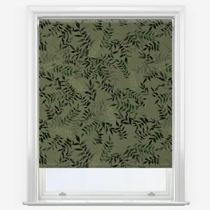 Sonova Studio Kaleidoscope Leaves Green Roller Blind