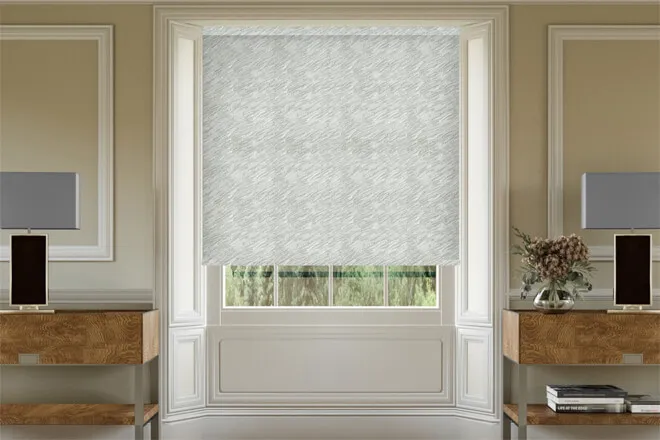Isabelle Grey - Shadow Pattern Roller Blind