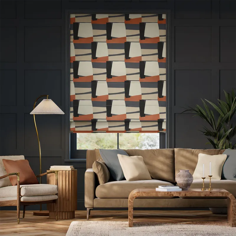 Porto Clay Roman Blind