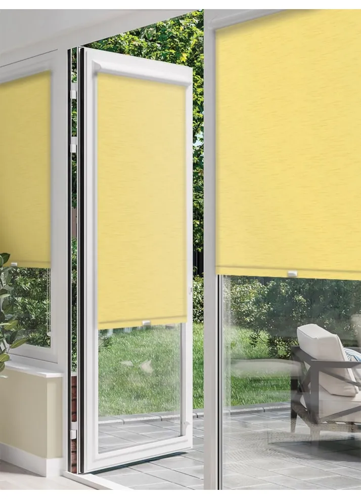 New York Light Yellow Perfect Fit® Roller Blind