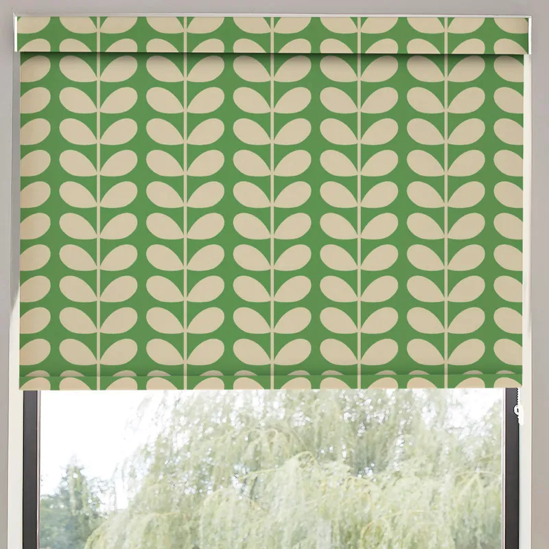 Orla Kiely Solid Stem Translucent Made To Measure Roller Blind Green
