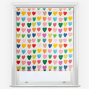 Wee Blue Bell Love Hearts Multi Roller Blind