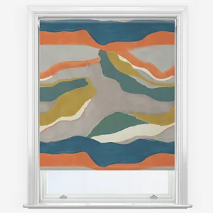 Sonova Studio Abstract Landscape Earth Multi Roller Blind