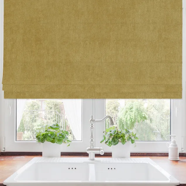 Amalfi Made To Measure Roman Blind Mustard