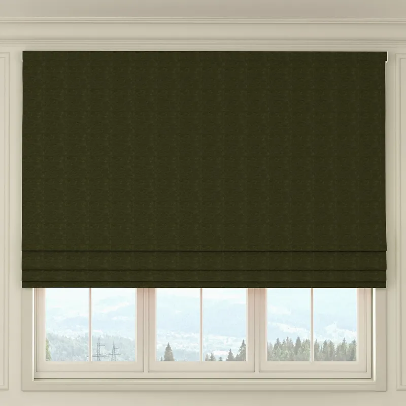 House Llewelyn-bowen Tetbury Made To Measure Roman Blind Winter Moss