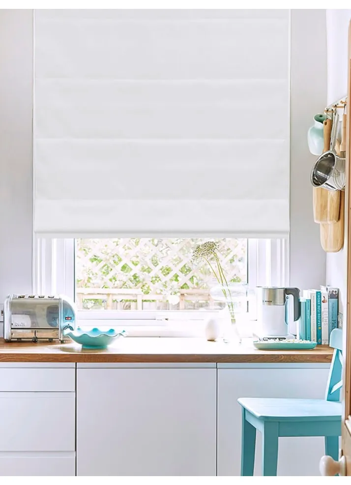 Manhattan White Roman Blind