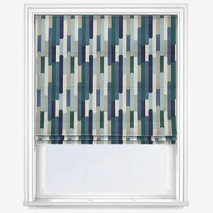 Studio G Seattle Mineral And Navy Roman Blind