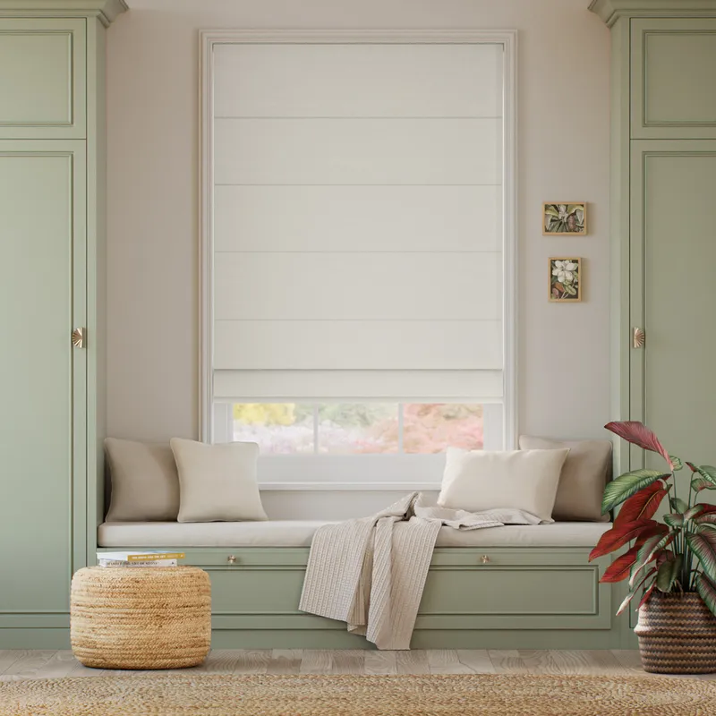 Mila Parchment Roman Blind