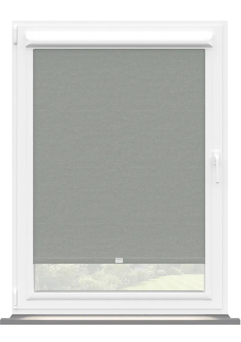 Cloud Grey Linen Touch Blackout Perfect Fit Roller Blind