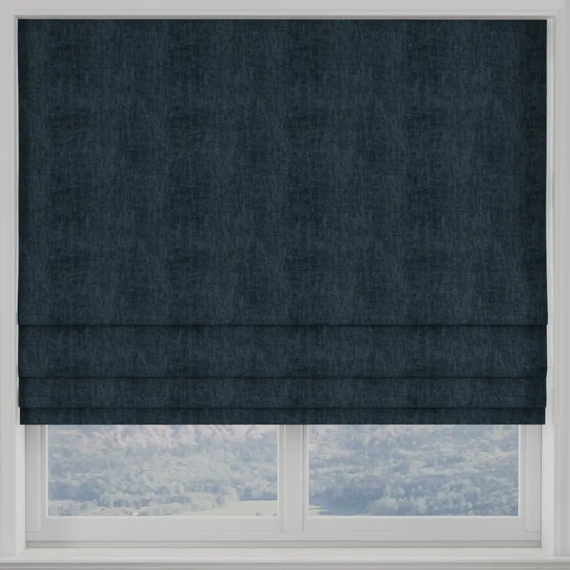 Luxuria Made To Measure Roman Blind Navy