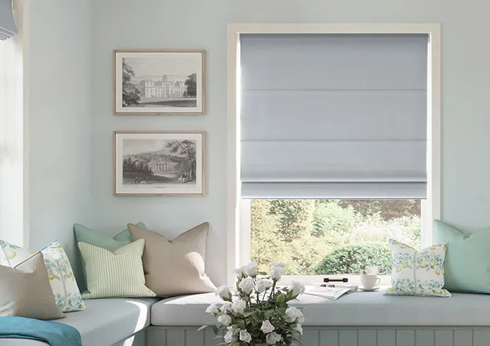 Menton Cloud Blue - Roman Blind
