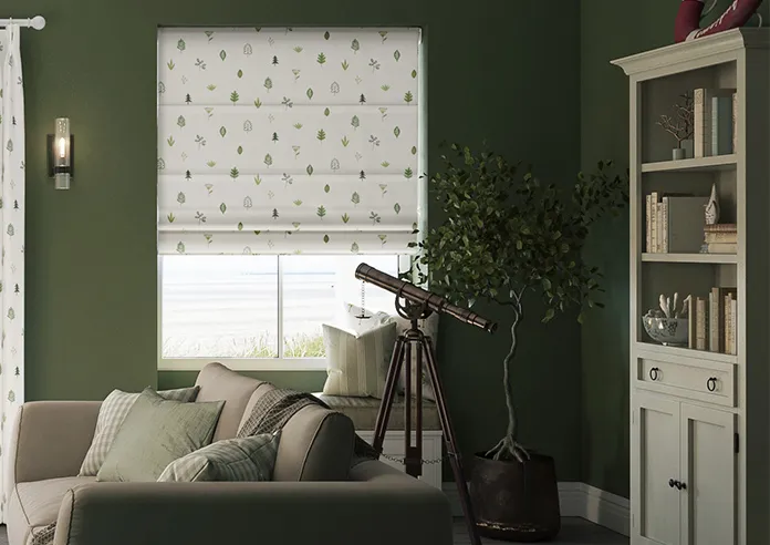 Spruced Up Grassland - Twist&fit Roman Blind