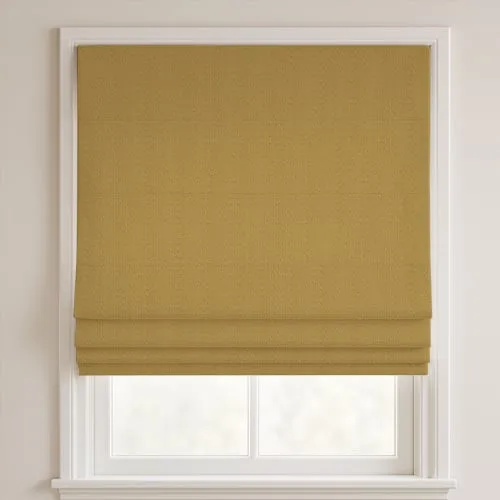 Adore Sulphur Deluxe Roman Blinds
