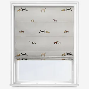 Sophie Allport Doggy Daycare Off White Roman Blind