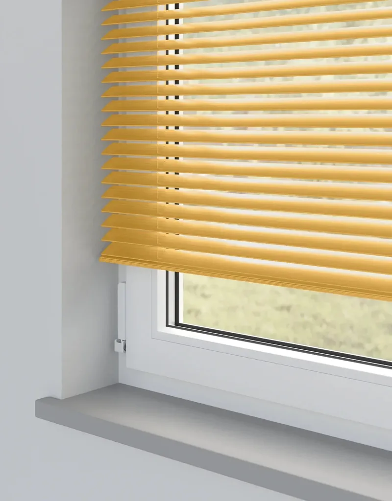 Chestnut Metal Venetian Blind - 25mm