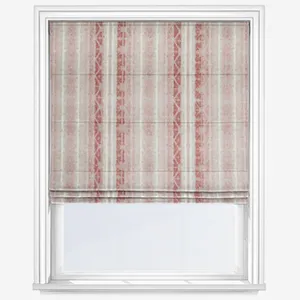 Delamere Stripe Rosso Roman Blind