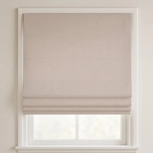 Sanibel Blush Deluxe Roman Blinds