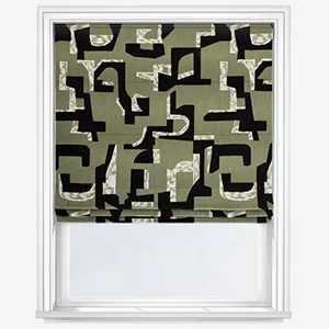Casamance Colorado Vert Roman Blind