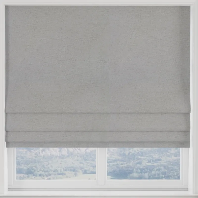Hopsack Made To Measure Roman Blind Natural