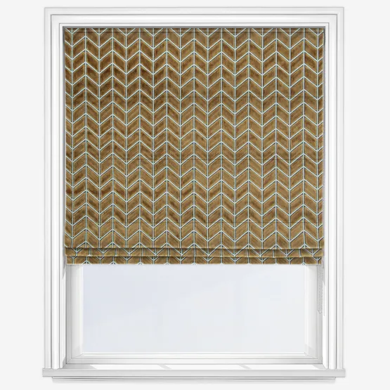 Harlequin Perplex Tobaco Slate Roman Blind