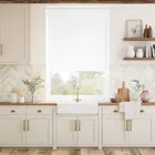 Metropolis Pvc Blackout Cool White Roller Blind