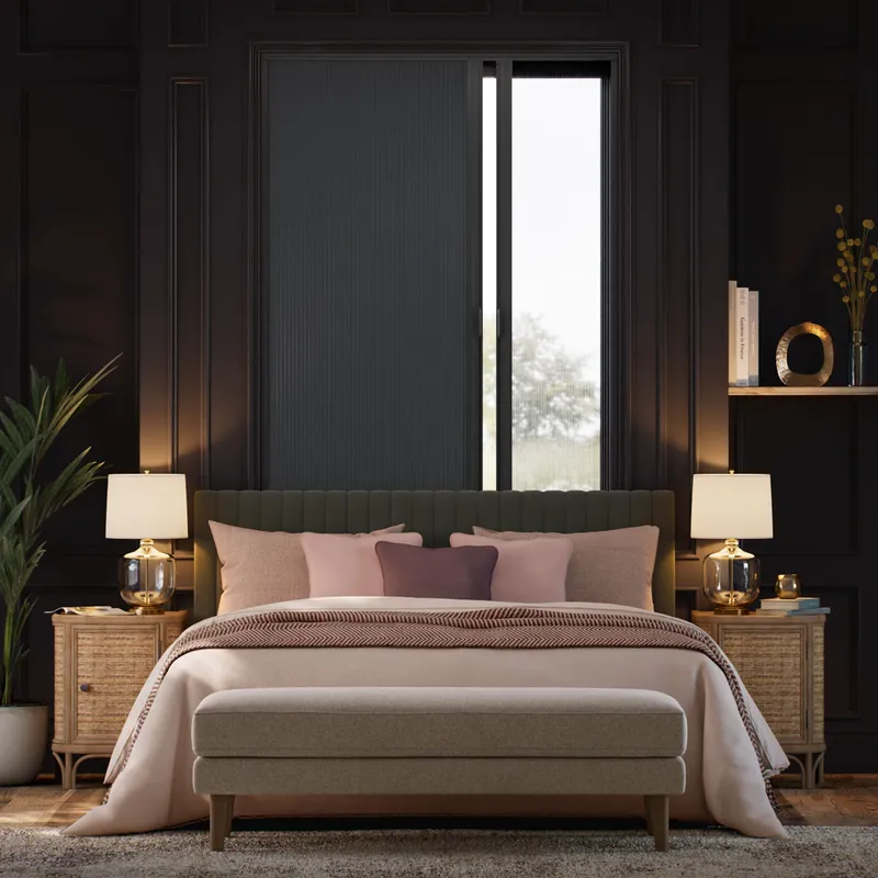 Glideshade Complete Blackout Night & Day Anthracite Thermal Blind