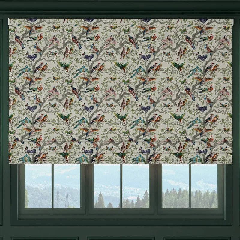 House Llewelyn-bowen Birdity Absurdity Printed Made To Measure Roman Blind Multi