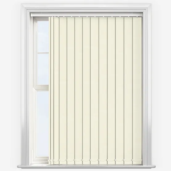 Deluxe Plain Vanilla Cream Vertical Blind
