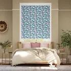 Dancing Daisies Berry Roller Blind