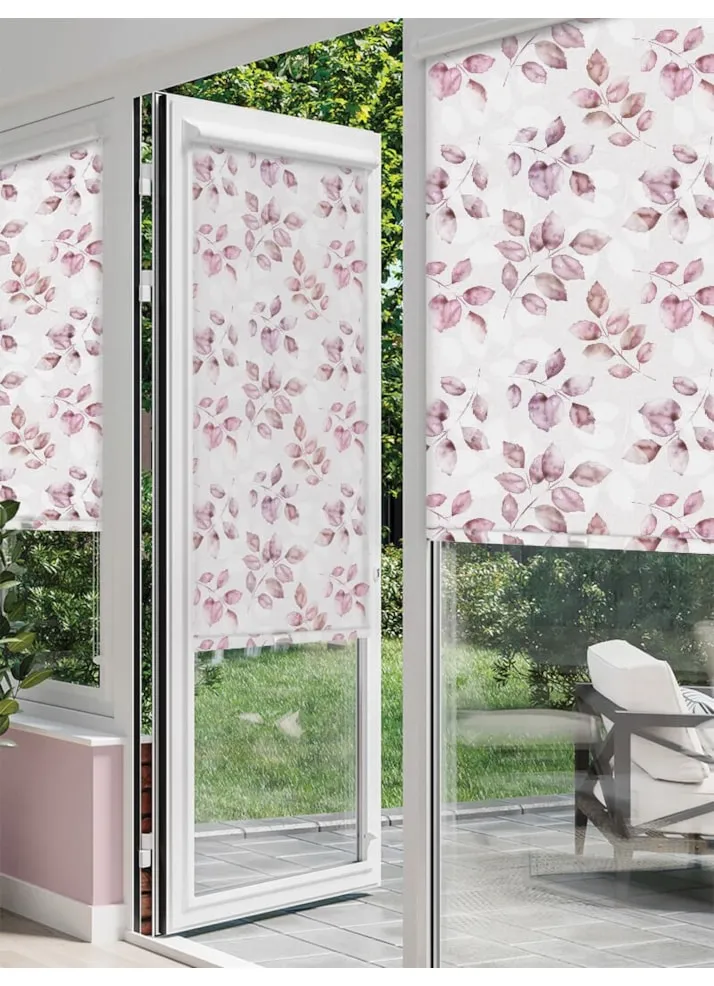 Ash Leaf Plum Perfect Fit® Roller Blind