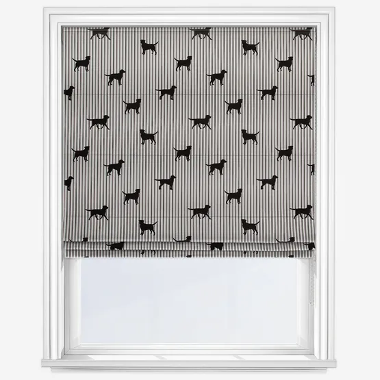 Emily Bond Marley Coal Roman Blind